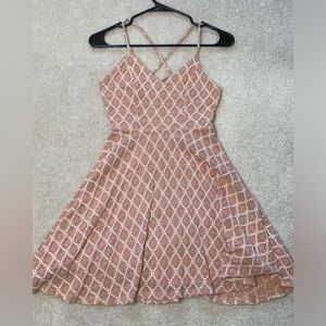 Pink crochet summer dress